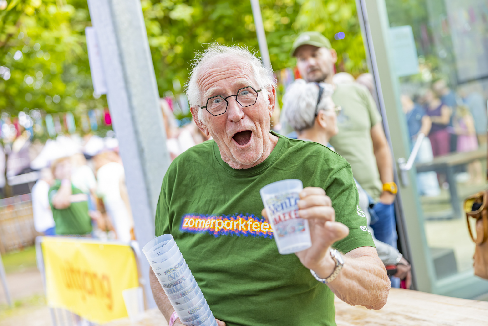 Enthousiaste vrijwilliger van Zomerparkfeest Venlo